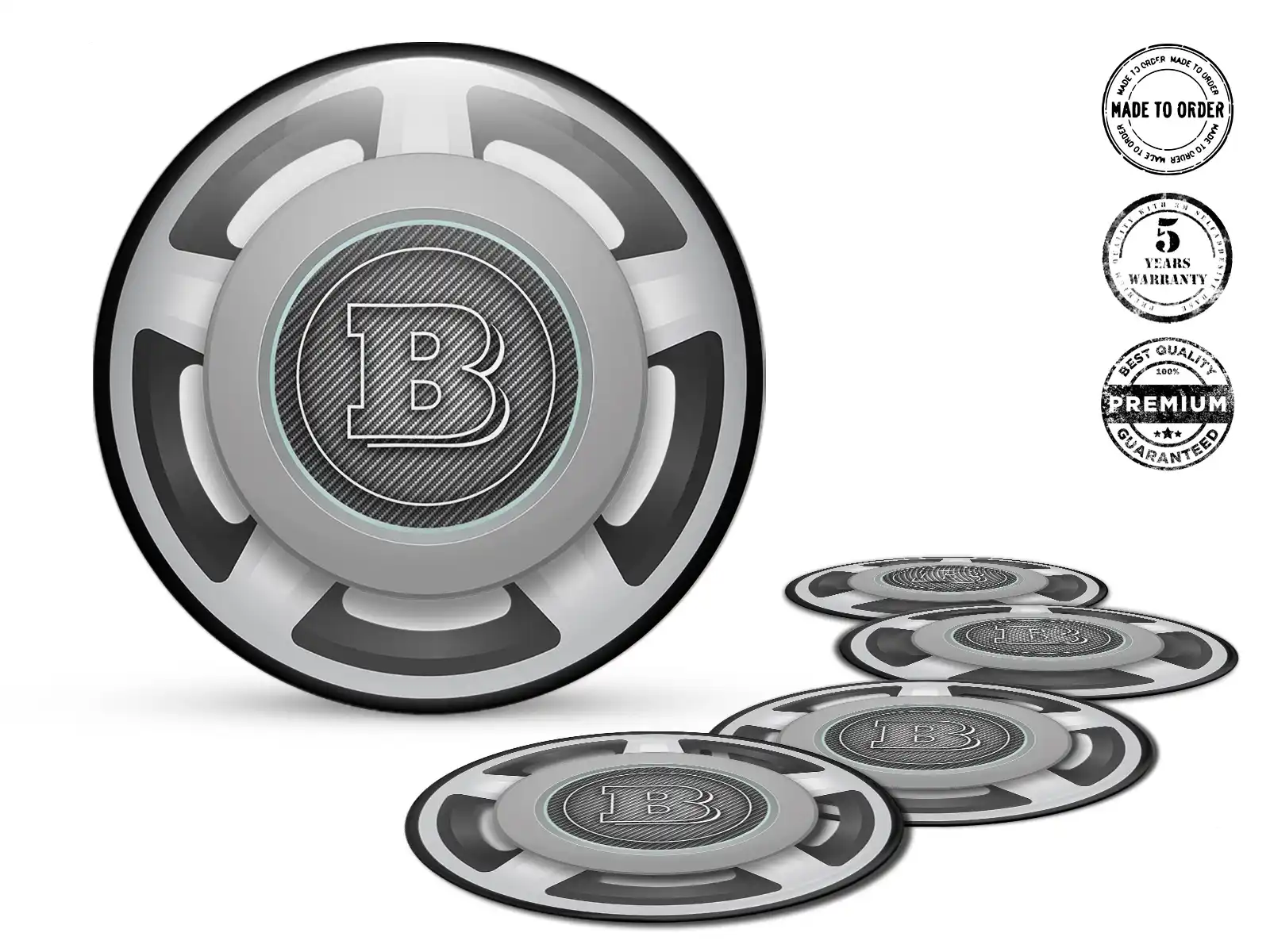 Brabus Logo Emblème Bombé Impulsion Momentum Plasma